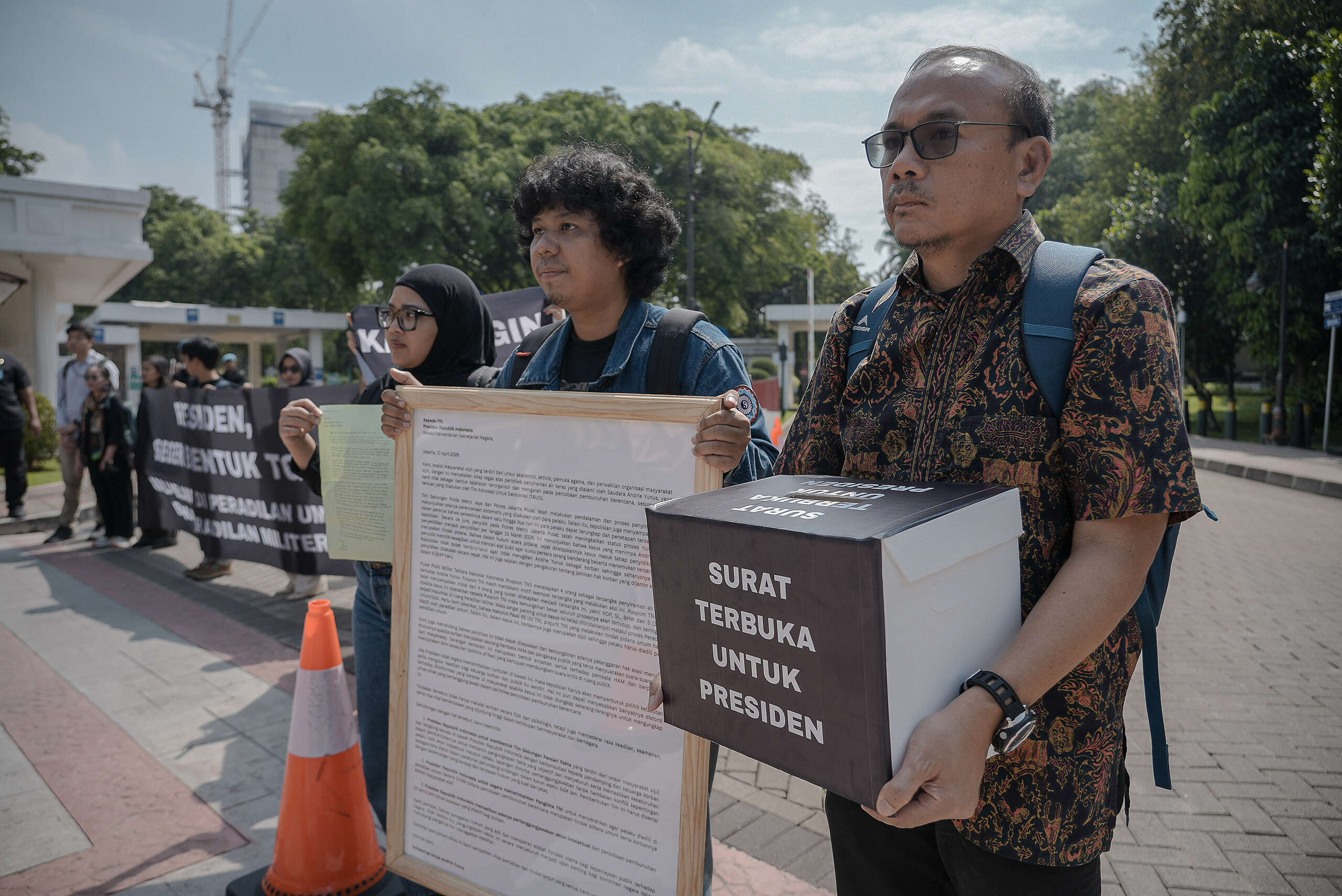 Kawan dan Kolega Sampaikan Surat dari Andrie Yunus Desak Presiden Bentuk TGPF Independen