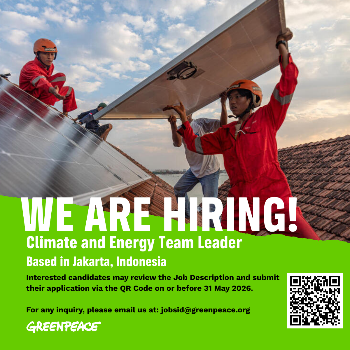 Dicari: Climate and Energy Team Leader