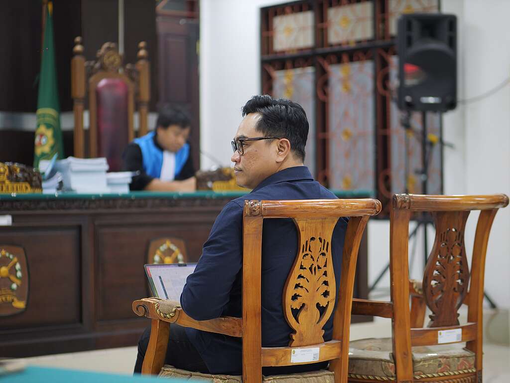 Pakar hukum lingkungan I Gusti Agung Made Wardana saat menjadi saksi ahli dalam sidang gugatan 135 km pada Selasa, 11 Agustus 2026 di Pengadilan Tata Usaha Negara (PTUN) Jayapura.