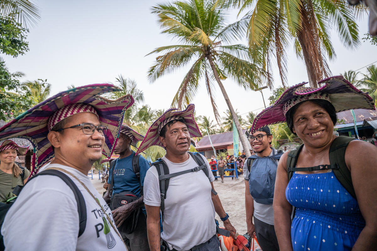 Raja Ampat Indigenous Peoples Gathering Delegations from Greenpeace and. indigenous peoples are welcomed as they arrive at Arborek island, in Raja Ampat, Southwest Papua. To celebrate the International Day of the World’s Indigenous Peoples, and to support their movement to protect their lans, Greenpeace and USBA hold a series of events at Arborek island in Raja Ampat, Southwest Papua. This is also a follow-up to the #SaveRajaAmpat campaign and the Indigenous Senate Assembly, which resulted in eight main demands, This meeting is also a step towards CBD COP - 17 in Armenia.