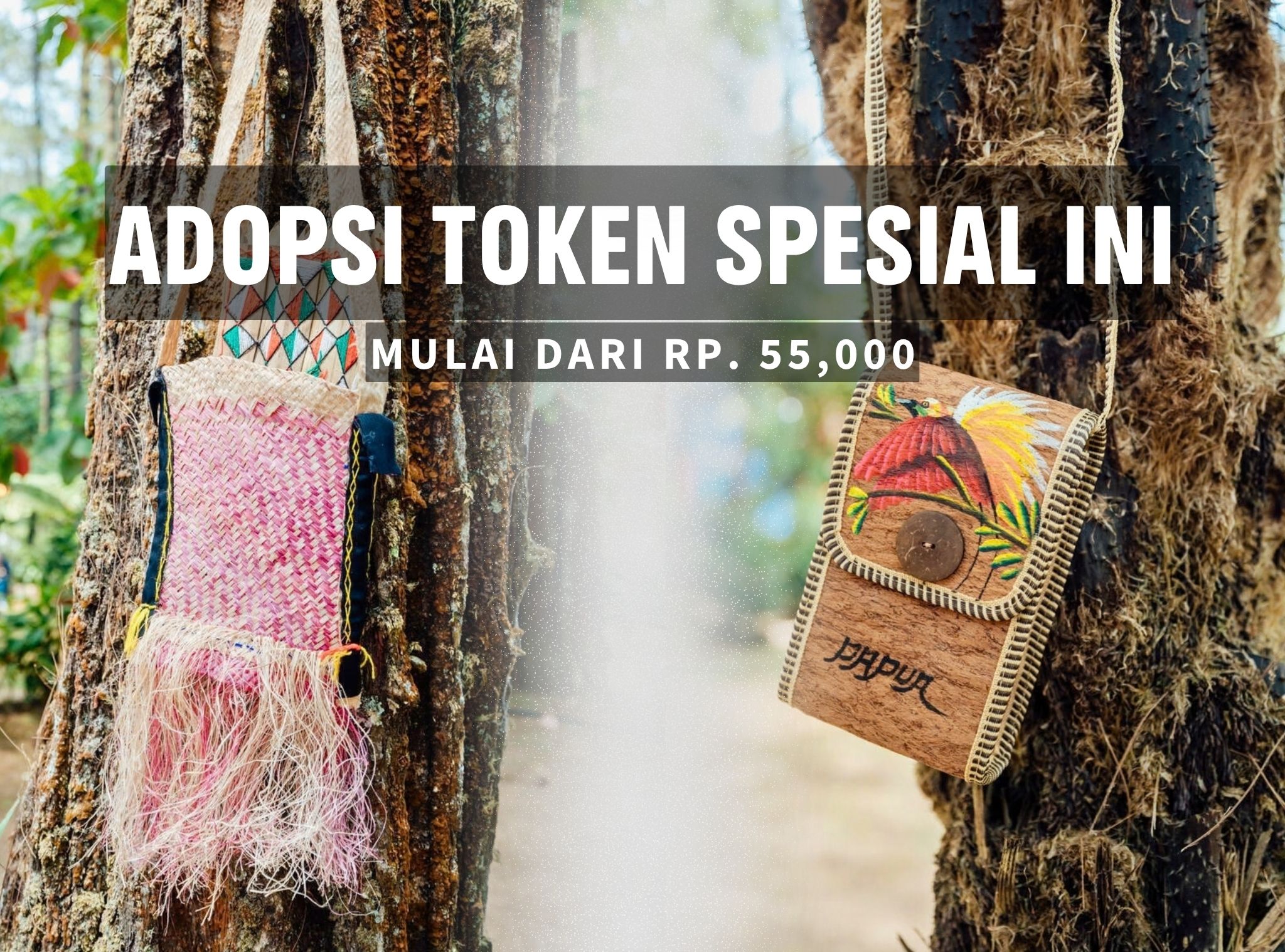 Donasi sekarang mulai dari Rp 55.000 untuk adopsi token spesial khas Papua. Donasimu mendukung kampanye dalam melindungi hutan dari krisis iklim yang dilakukan oleh Greenpeace.