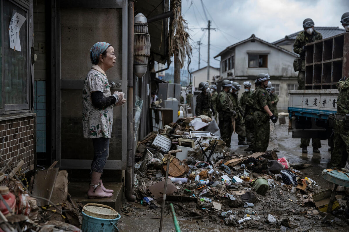 Heavy Rains Cause Destruction in Kyushu, Japan  © Masaya Noda / Greenpeace