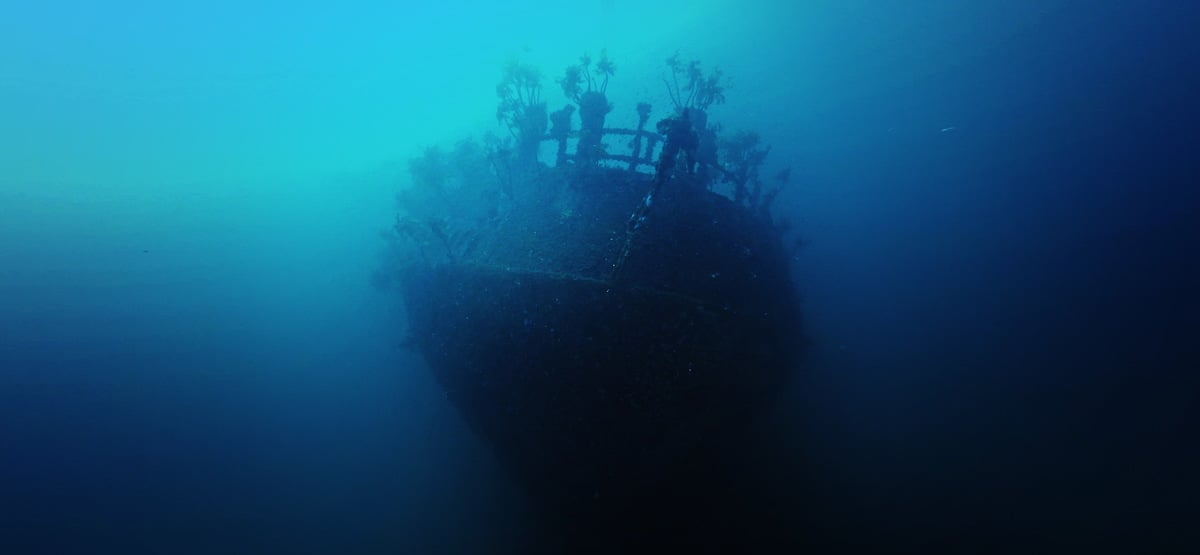 Wreck of Rainbow Warrior I in New Zealand © Holger Weber / Greenpeace