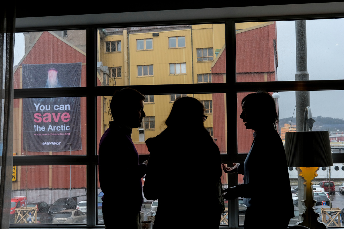 OSPAR Arctic Protection Action in Gothenburg © Pedro Armestre / Greenpeace