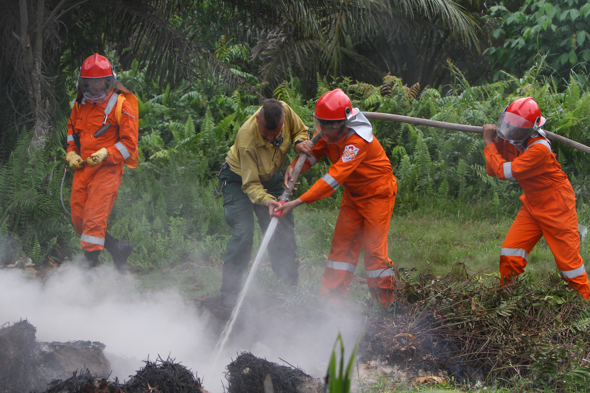 Greenpeace Forest Fire Prevention Training in Indonesia. © Afriadi Hikmal / Greenpeace