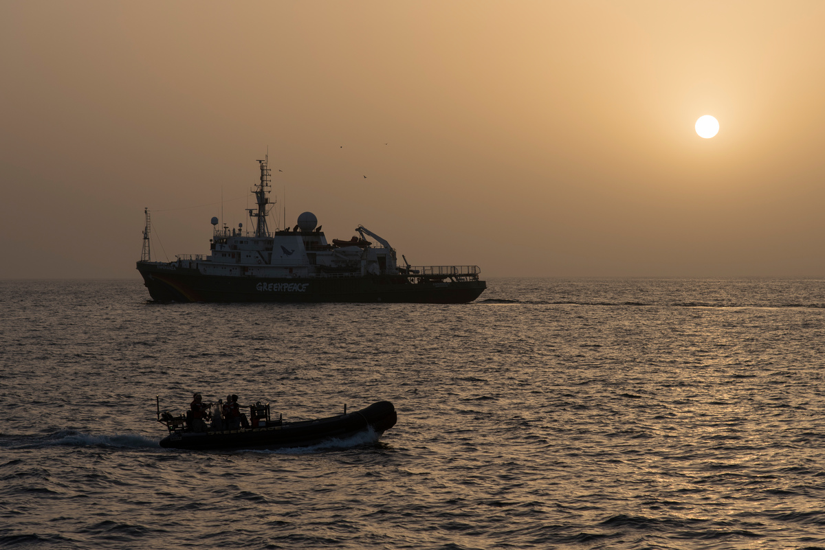 MY Esperanza in Mauritania