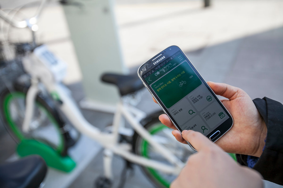 Public Bicycles in Seoul © Jean Chung / Greenpeace