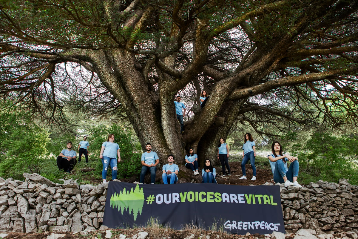 "Our Voices Are Vital" Activity in Lebanon © Charbel Bouez / Greenpeace