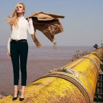 'Toxic Glamour' fashion shoot in China. © Lance Lee / Greenpeace
