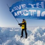 Team Aurora Arrives at the North Pole © Christian Åslund / Greenpeace