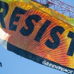 Resist Trump Banner Action in Washington D.C. © Kate Davison / Greenpeace