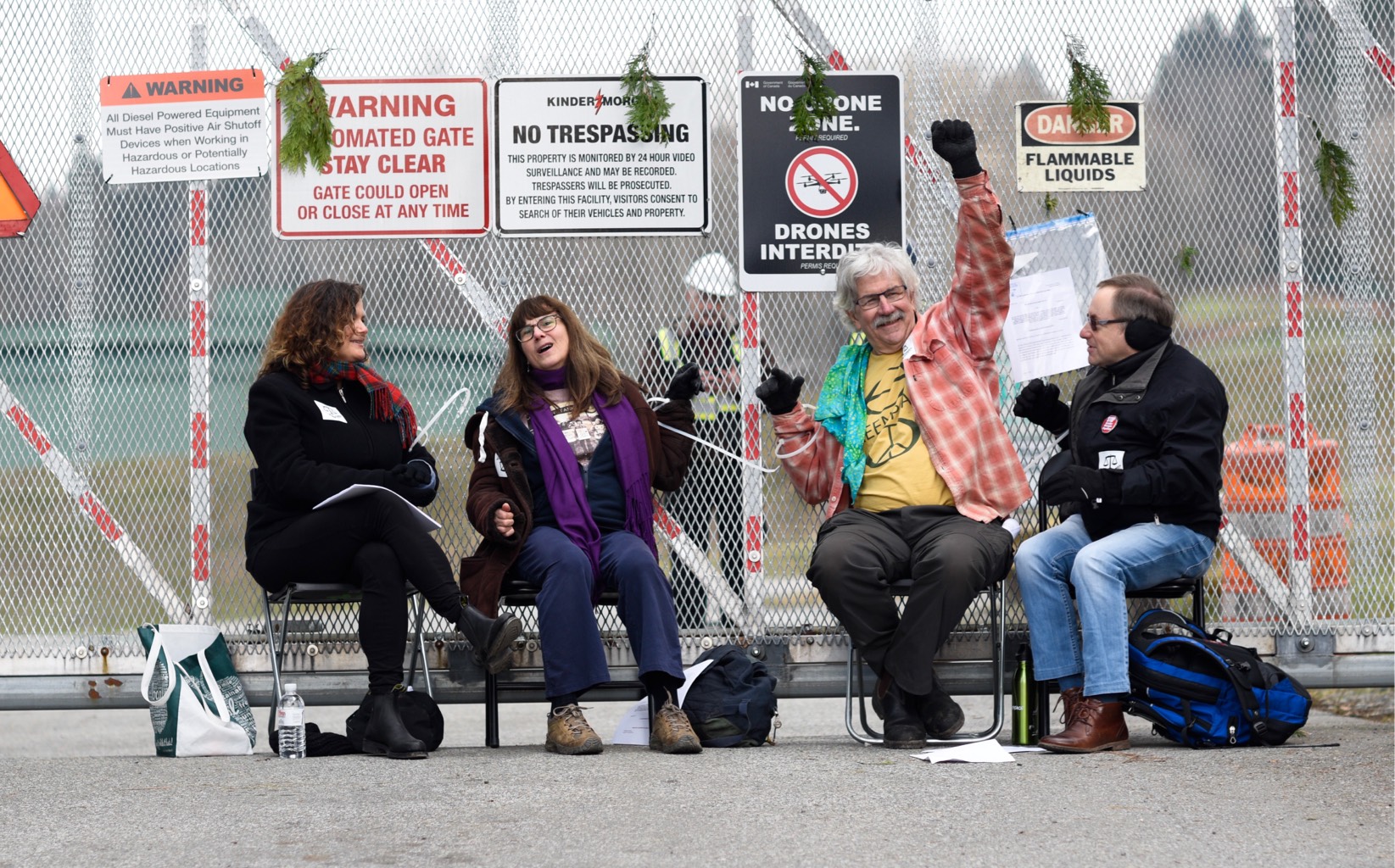 Kinder Morgan Activist and Blockade 19 March, 2018 © Rogue Collective