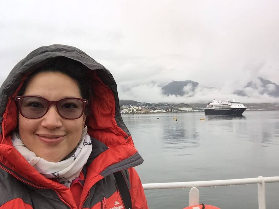 Sandra Guzmán, first female Mexican scientist to travel to Antarctica © Sandra Guzmán