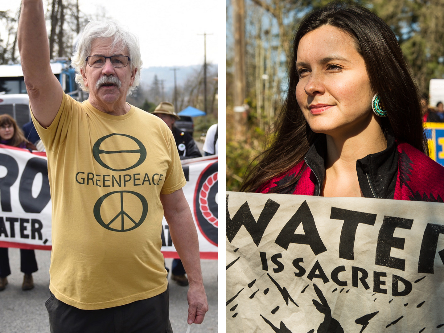 Greenpeace Founder Joins Indigenous-led Resistance to Kinder Morgan Pipeline © Rogue Collective