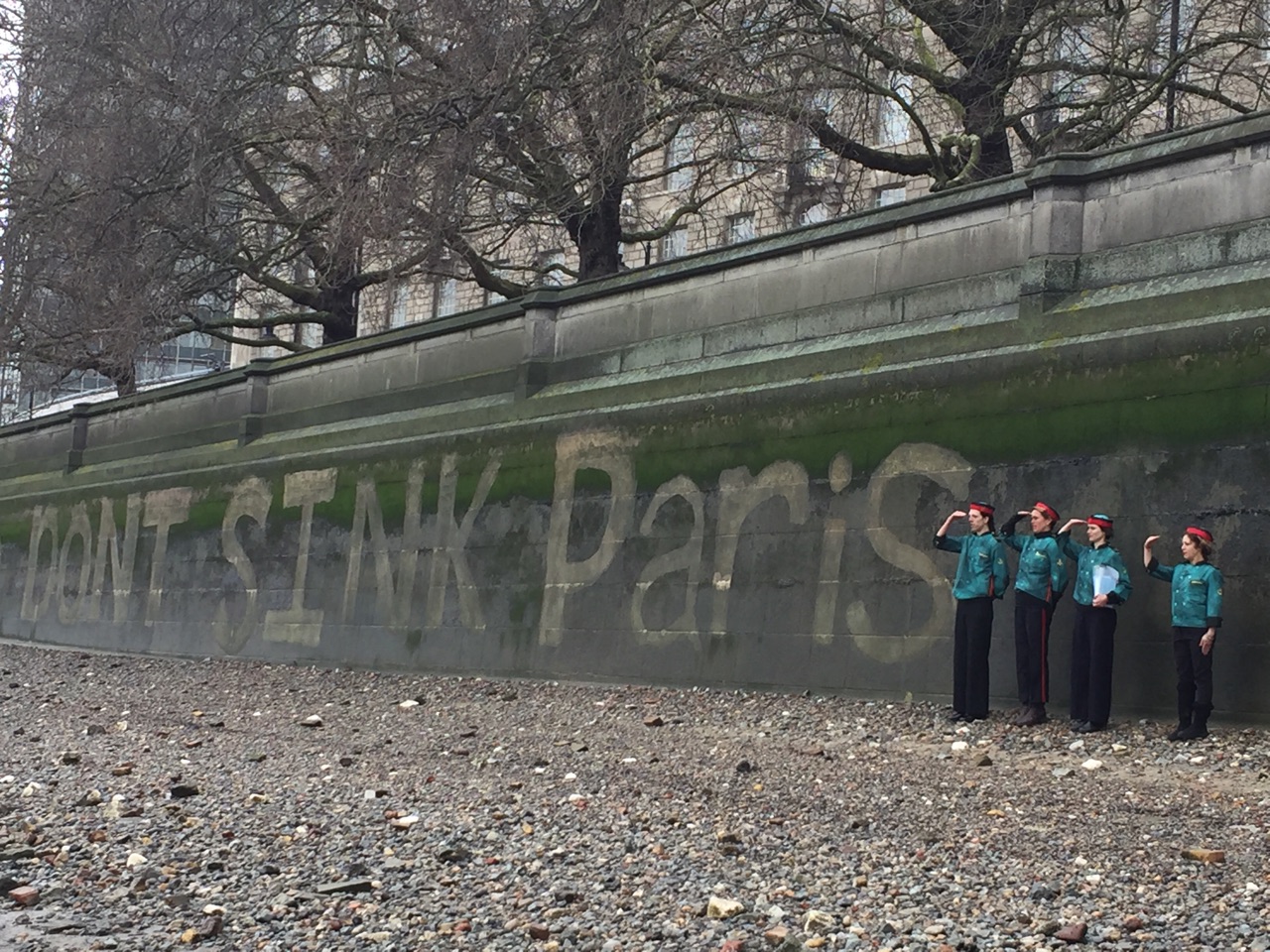 Activists in London demonstrated on Tuesday in support of an ambitious climate agreement © IMO Climate