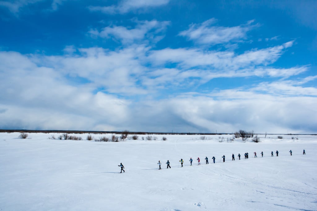 BreakFree skiers in the Komi Republic, Russia BreakFree skiers in the Komi Republic, Russia © Igor Podgorny/Greenpeace