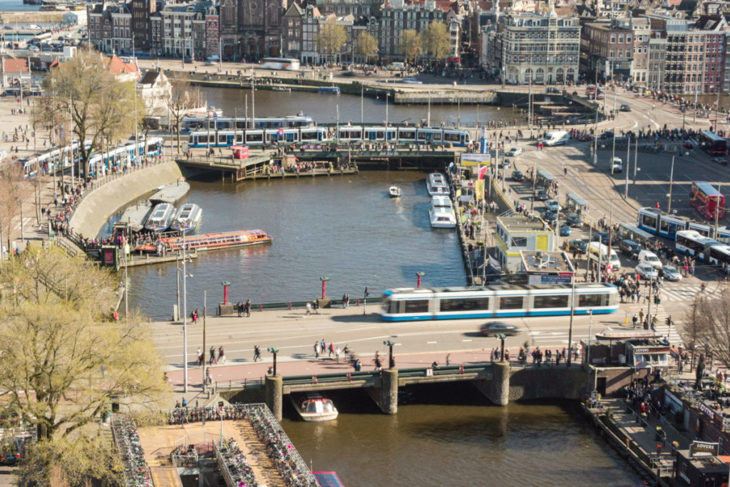 Aerial shot of Amsterdam - Getty / funky-data