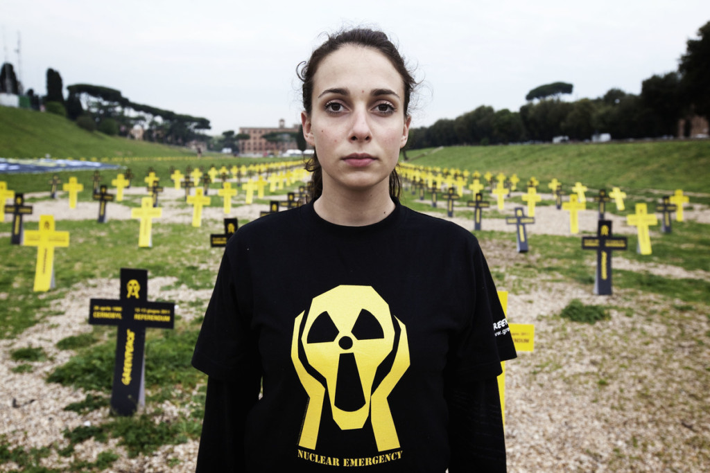 Chernobyl Anniversary Action in Rome © Francesco Alesi / Greenpeace