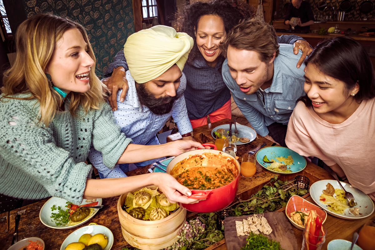 Vegetarian Cuisine Dining in Slovenia © Mitja Kobal / Greenpeace