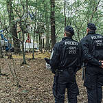 Background Image of Protests in Hambach Forest © Kevin McElvaney / Greenpeace