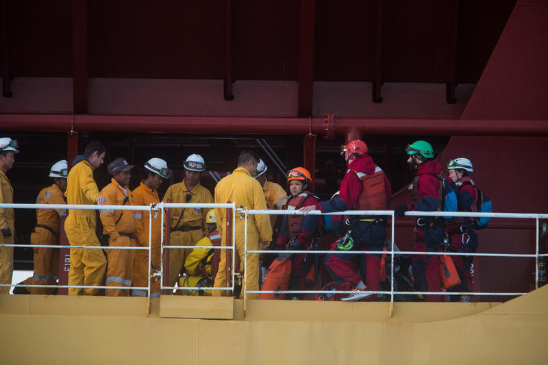 Action Against The Stolt Tenacity in the Mediterranean Sea © Jeremy Sutton-Hibbert/Greenpeace