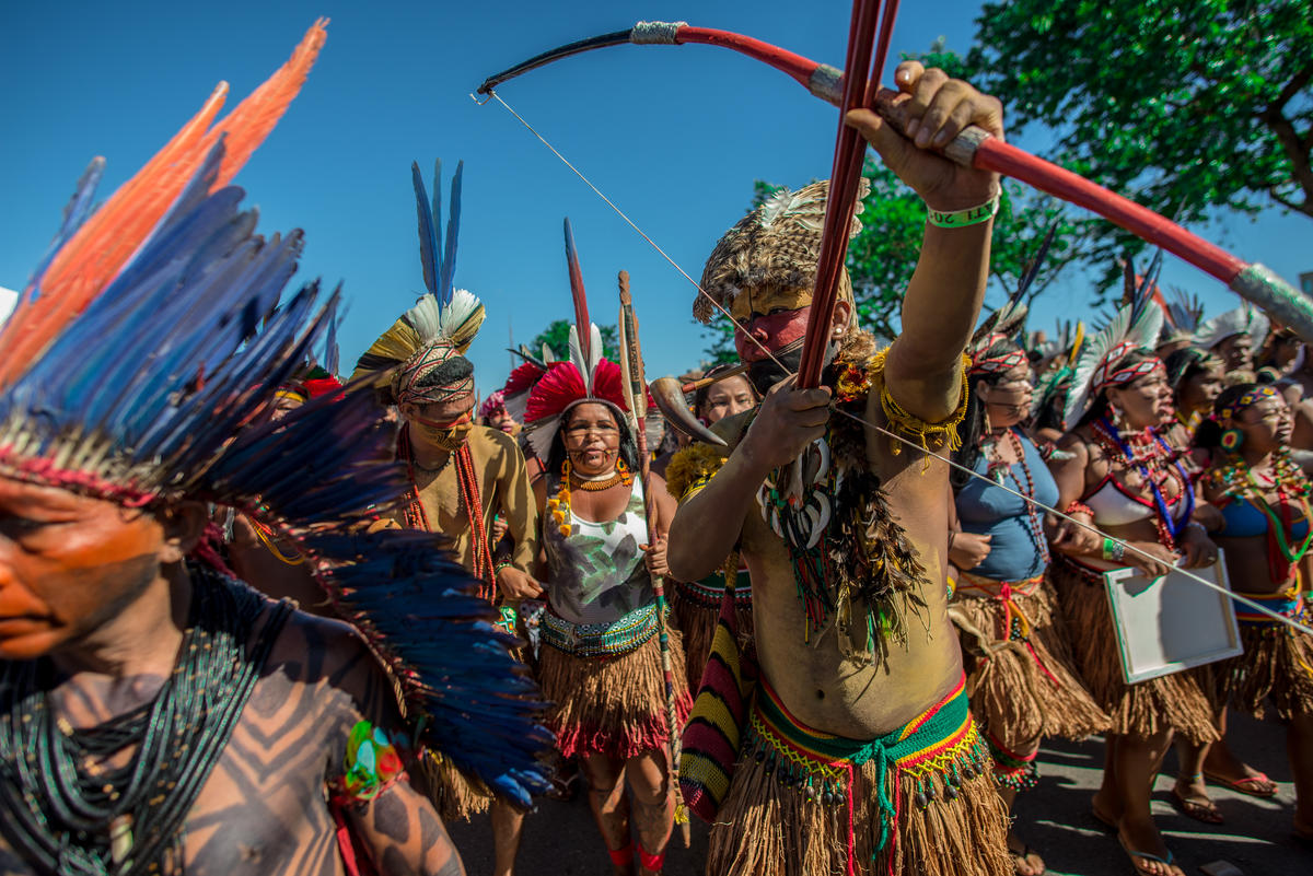 Indigenous Peoples in Brazil gathered at the Free Land Camp 2019 / © Christian Braga / MNI 