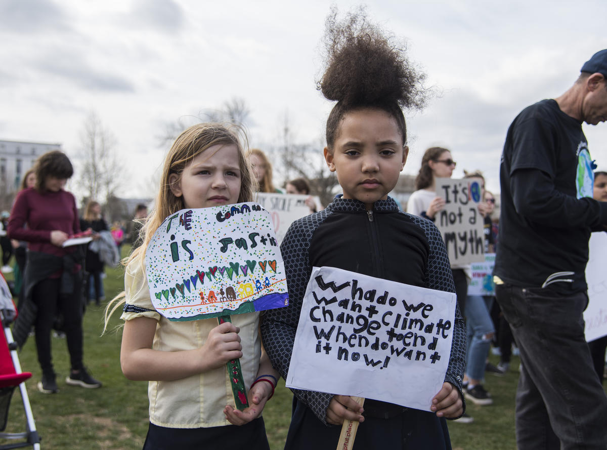 Fridays for Future Student Demonstration in Washington DC. © Livia Ferguson / Greenpeace