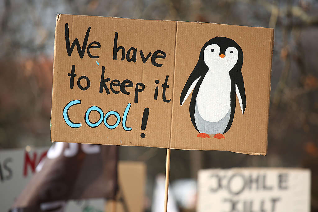 Striking high school students march to protest for more effective government climate change policy on January 25, 2019 in Berlin, Germany. © Omer Messinger/Getty Images