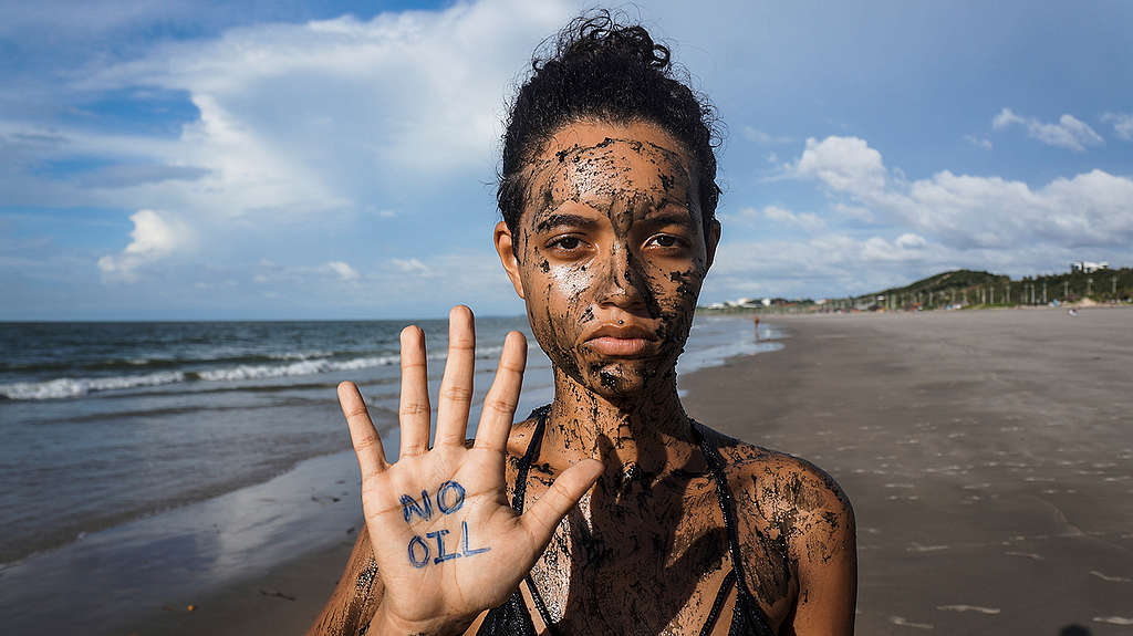 Defend the Amazon Reef Protest in Maranhão, Brazil