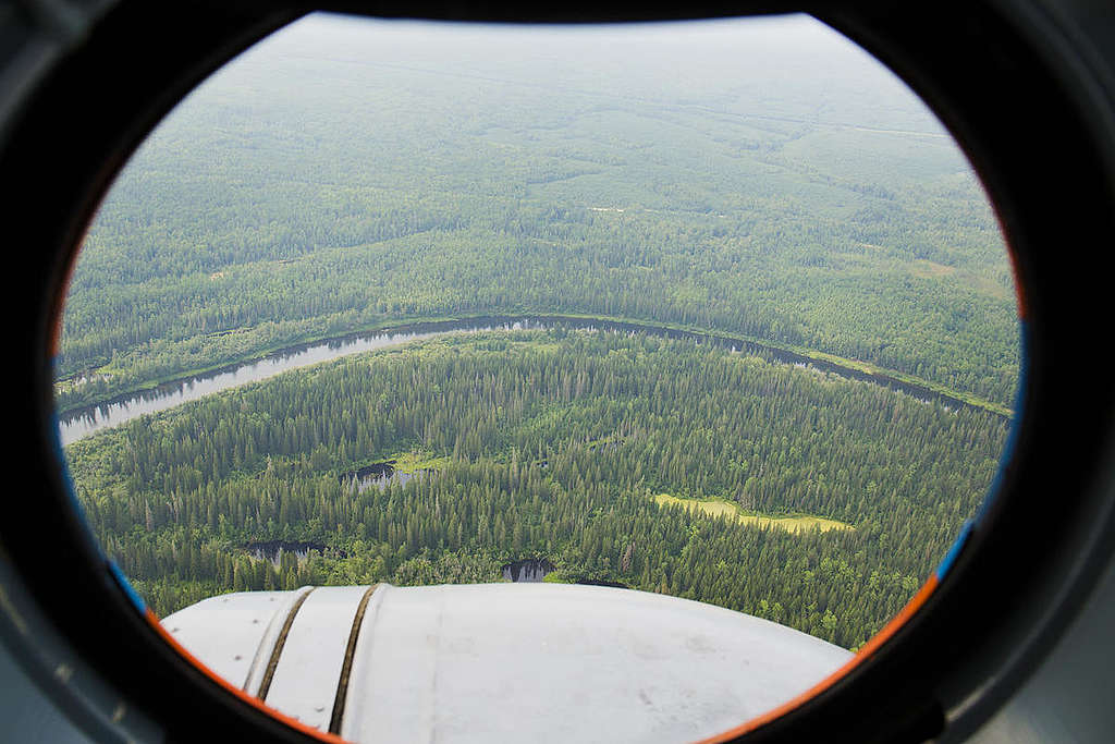 Firefighters on the Taiga in Siberia © Anton Voronkov / Greenpeace