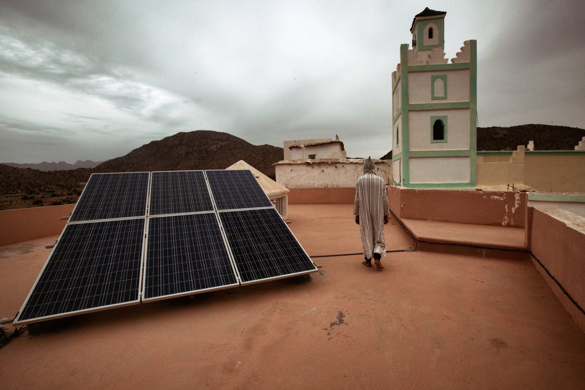 Attika School Microgrid in Tahala. © Zakaria Wakrim / Greenpeace