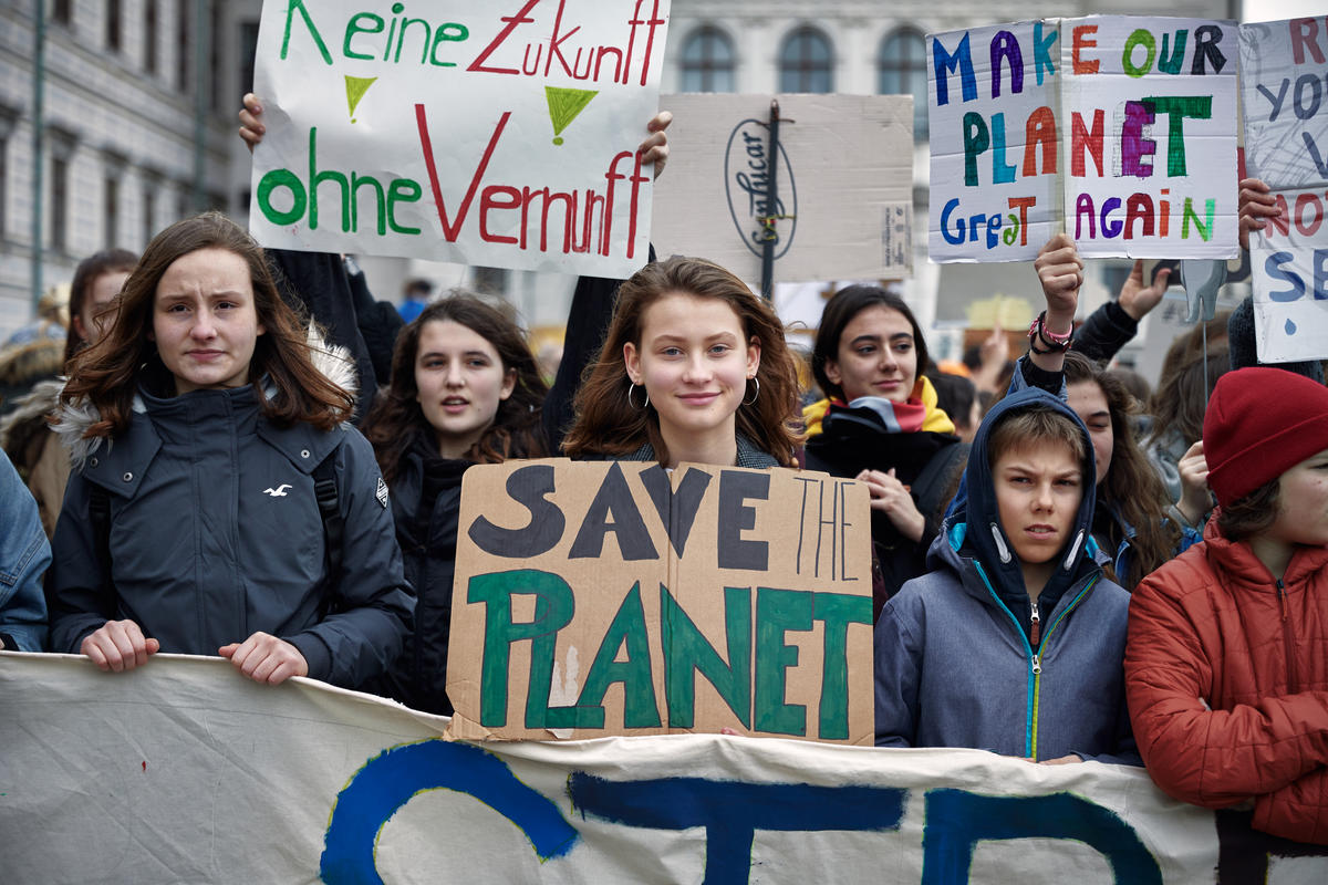 Fridays for Future Student Demonstration in Vienna. © Mitja  Kobal / Greenpeace