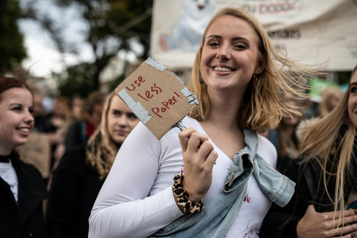 Climate Strike in The Hague, Netherlands. © Maaike Schauer / Greenpeace