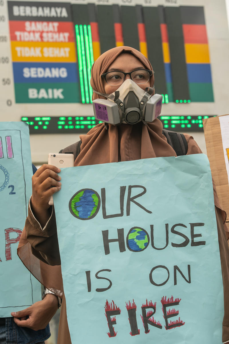 Forest Fires Protest in Central Kalimantan. © Jurnasyanto Sukarno / Greenpeace