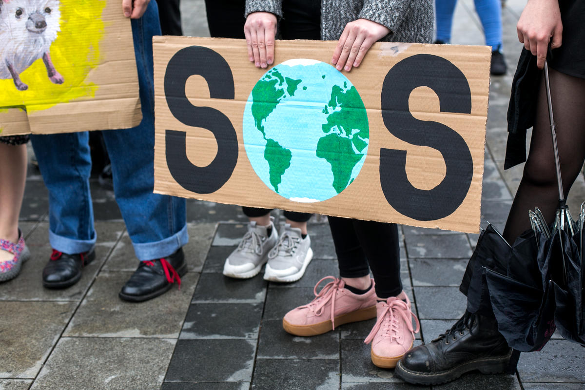 Fridays for Future Student Demonstration in Brno. © Majda Slámová / Greenpeace