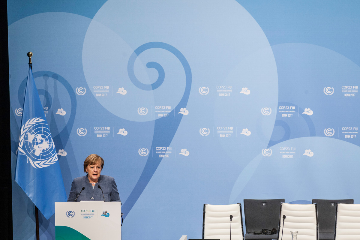 Inside Conference Centre at COP23 in Bonn. © Bernd Lauter / Greenpeace