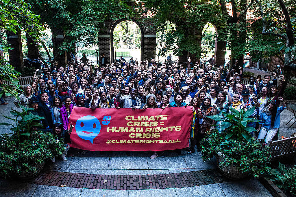 People's Summit on Climate, Rights and Human Survival in New York. © Tracie Williams / Greenpeace