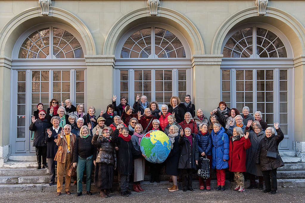 Swiss Senior Women Vote for Climate Protection. © Greenpeace / Piero Good