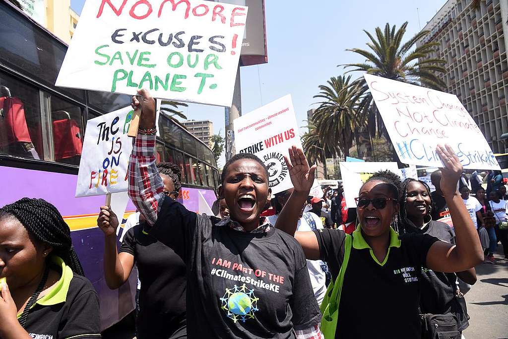 Global Climate Strike in Nairobi. © Evan Habil / Greenpeace Global Climate Strike in Nairobi. © Evan Habil / Greenpeace