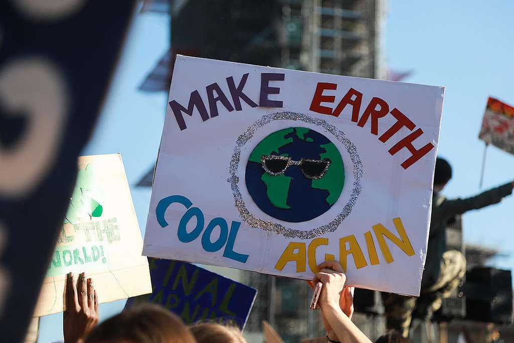 Youth Strike 4 Climate in London. © Kristian Buus / Greenpeace