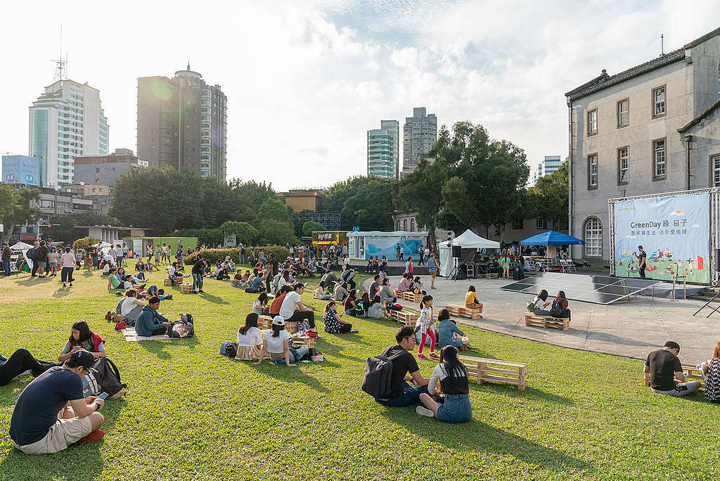 GreenDay Plastic-Free Picnic Event in Taiwan. © Greenpeace / Chong Kok Yew