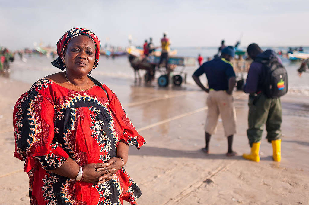 Fatou Samba in Bargny. © Clément  Tardif / Greenpeace