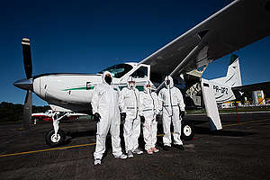 Wings of Emergency Transports Material to Stop Covid-19 from Spreading Among Indigenous Peoples in Brazil. © Christian Braga / Greenpeace