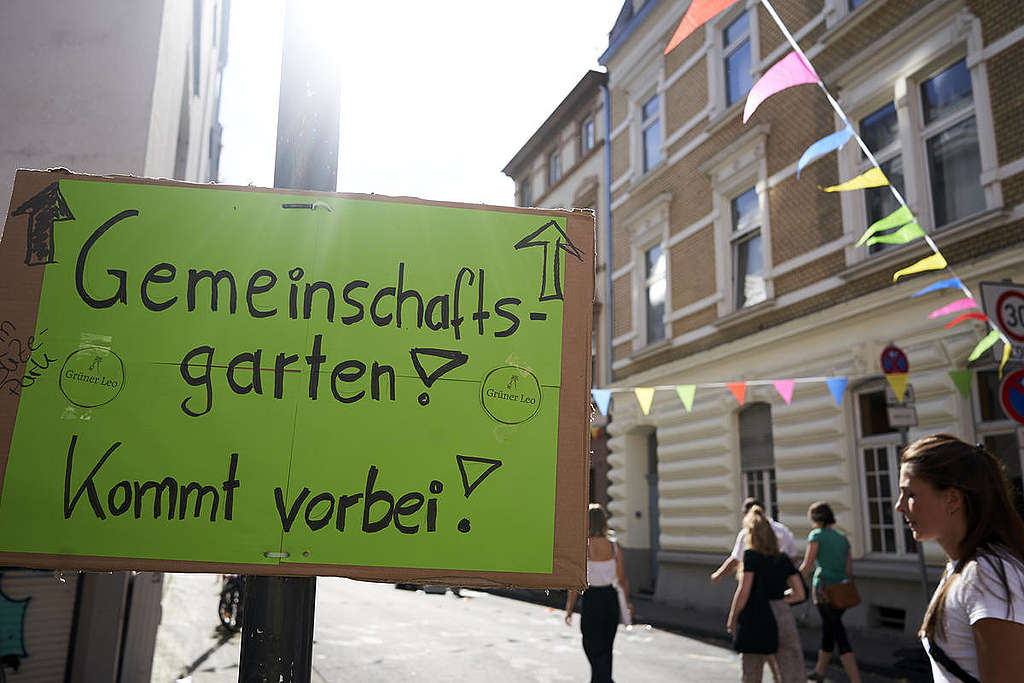 "Day of the Good Life" in Cologne-Ehrenfeld. © Anne Barth / Greenpeace