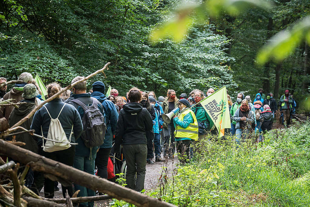 Demonstration at Dannenroeder Forest. © Bernd Lauter / Greenpeace Demonstration at Dannenroeder Forest. © Bernd Lauter / Greenpeace