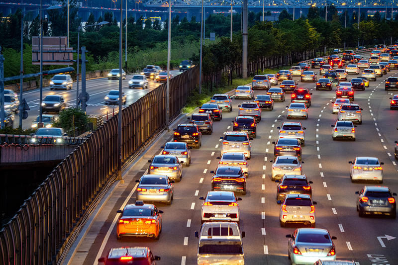 Traffic in Seoul. © Sungwoo Lee / Greenpeace