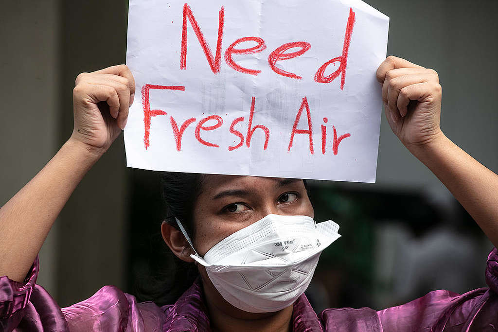 Air Pollution Protest in Bangkok. © Wason Wanichakorn / Greenpeace