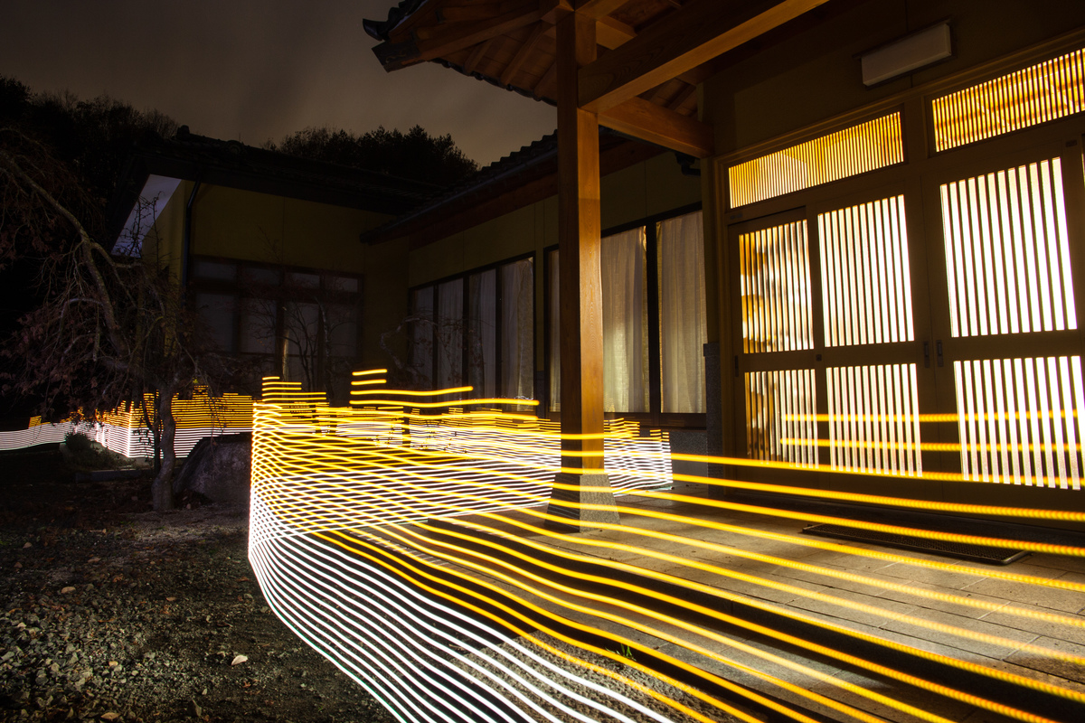 Light Painting: Nuclear Radiation Testing in Fukushima. © Greg McNevin / Greenpeace