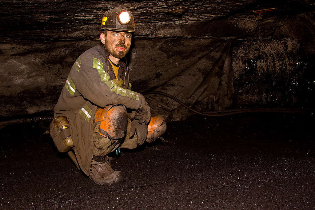 Shortwall Underground Coal Mining in US. © Greenpeace