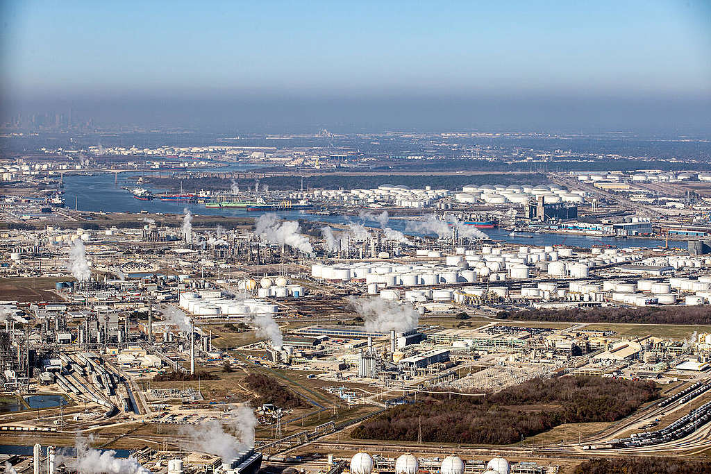 Ineos Oil Facilities in Texas. © Aaron Sprecher / Greenpeace